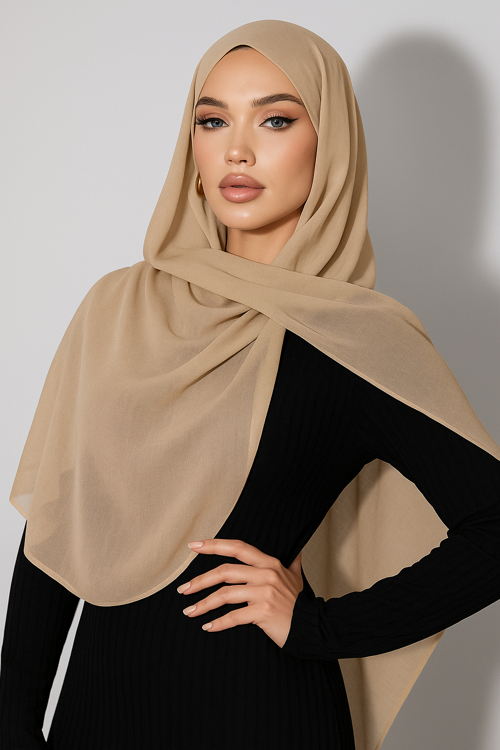 Combo Black/White/Beige | Premium Viscose Modal Hijab