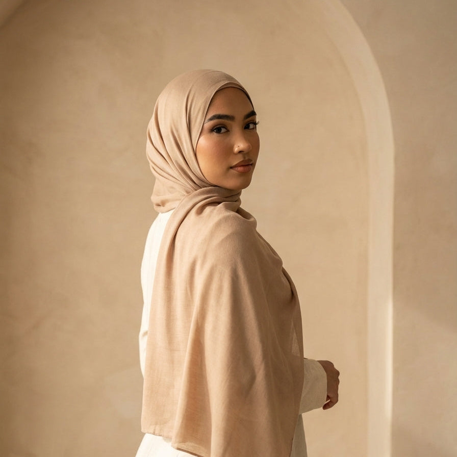 Combo Black/White/Beige | Premium Viscose Modal Hijab