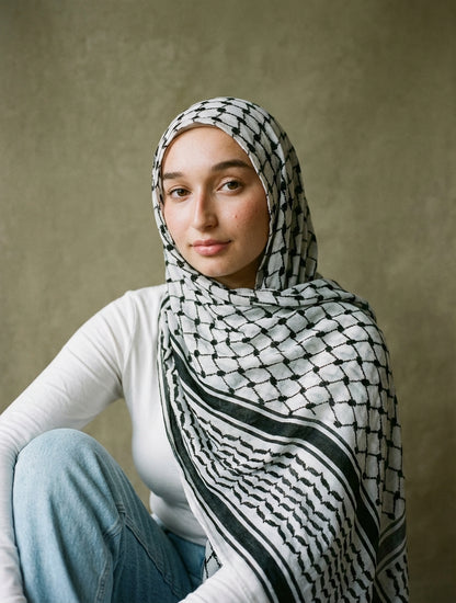 Keffiyeh | Premium Viscose Modal Hijab