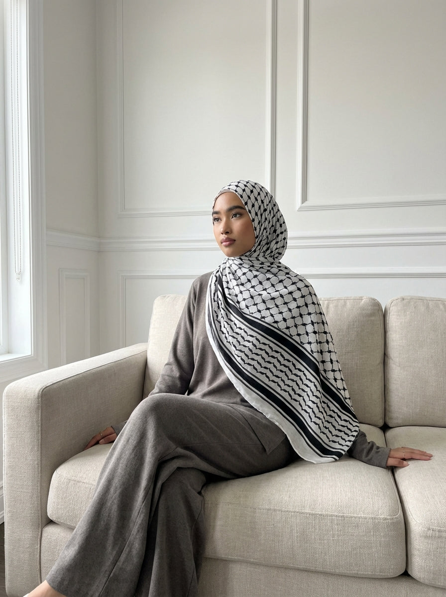 Keffiyeh | Premium Viscose Modal Hijab