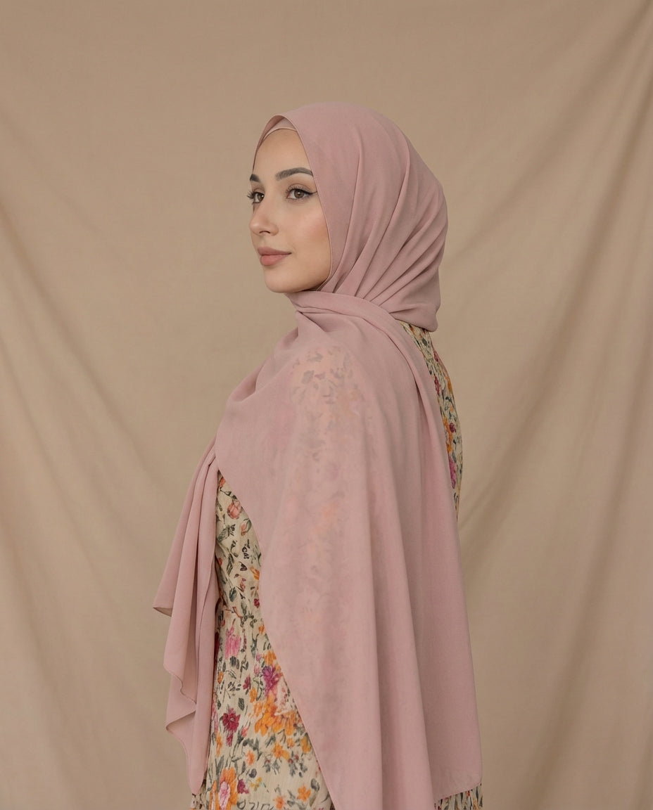 Pink Bloom | Premium Modal Viscose Hijab