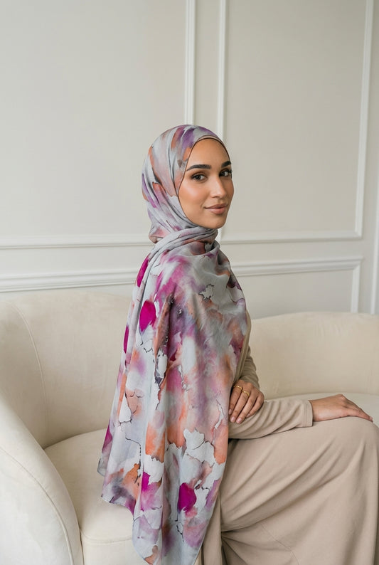 Watercolor | Premium Viscose Modal Hijab
