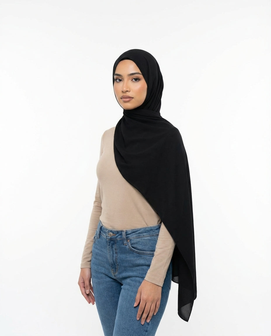 Combo Black/White/Beige | Premium Viscose Modal Hijab
