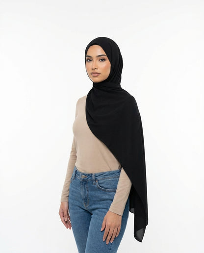 Combo Black/White/Beige | Premium Viscose Modal Hijab