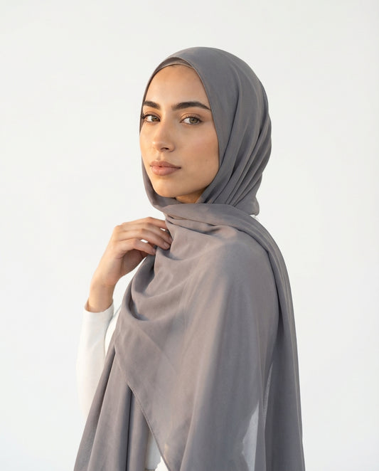 Grey | Premium Viscose Modal Hijab