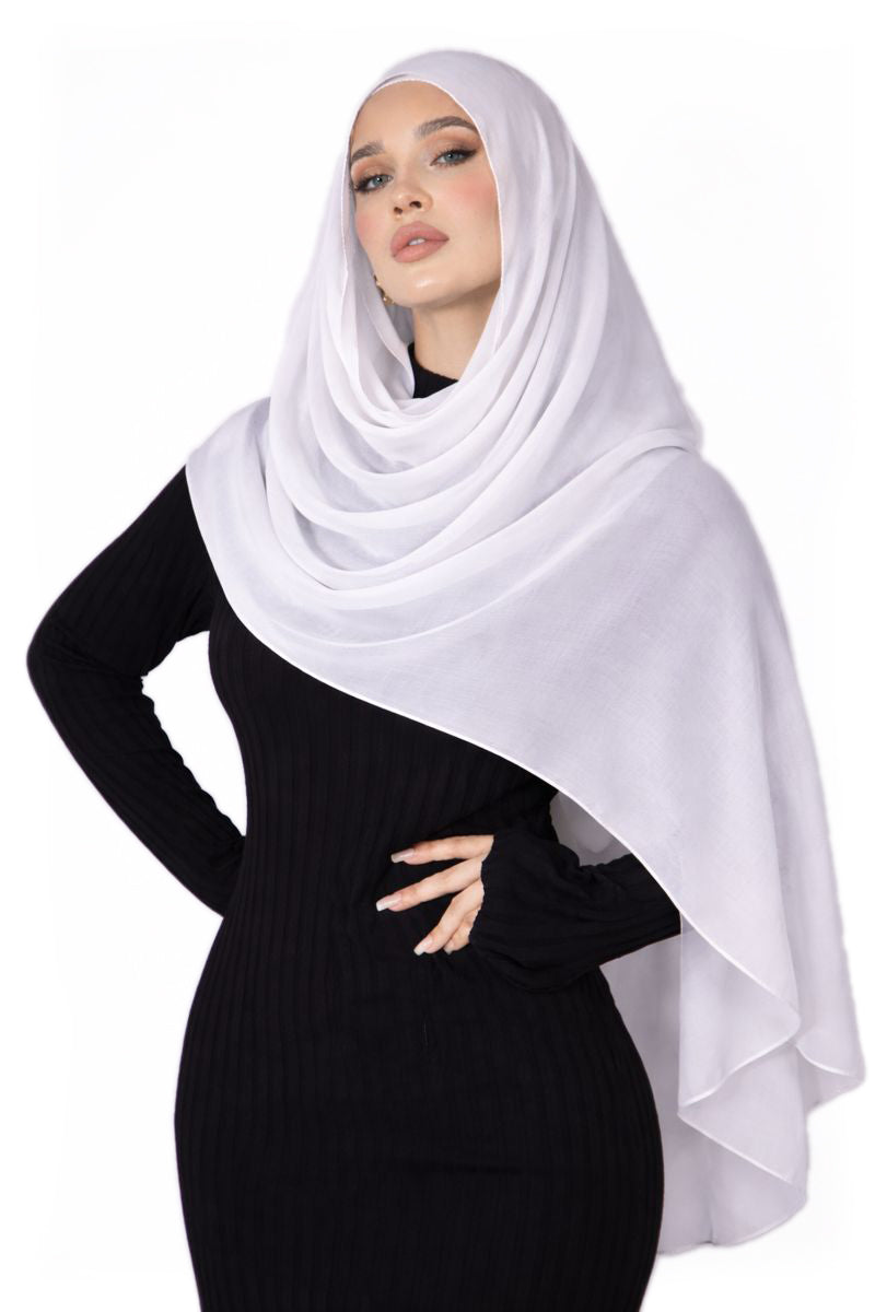 White | Premium Viscose Modal Hijab